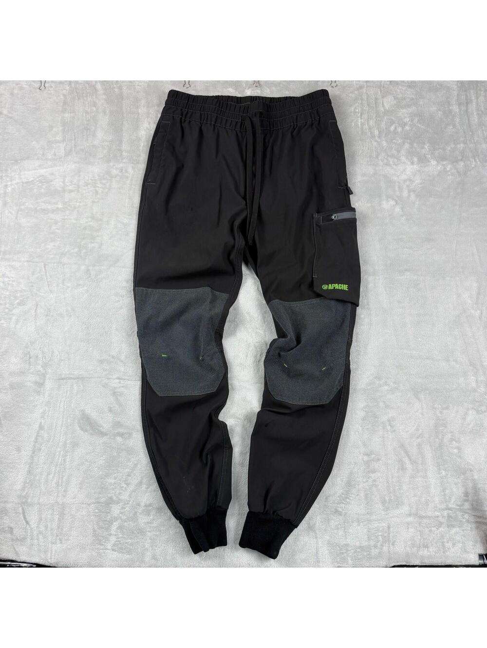Apache Workwear Utility Jogger Pants SzL Black Cargo Techwear tactical Carpenter
